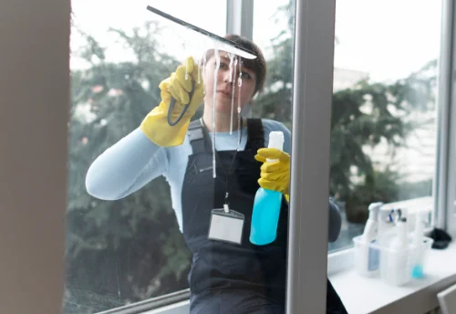 Nettoyage de vitres intérieures et extérieures à Pionnat
